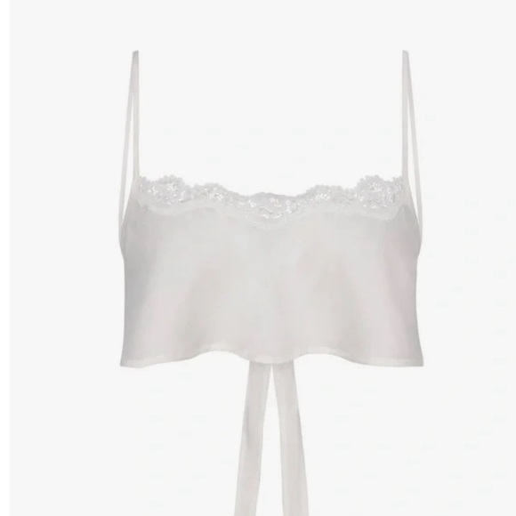 Skims Silk Bridal Robe and Tap Short Set + Cropped Cami Size Medium NWT - Picture 3 of 3